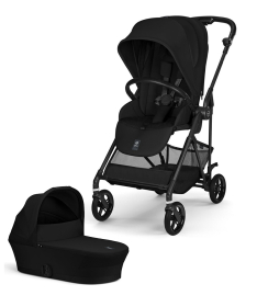 Cybex Melio Carbon kolica 2 u 1 sa nosiljkom - MAGIC BLACK NEW