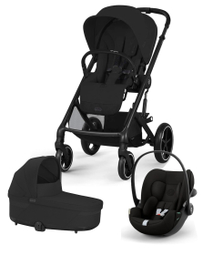 Cybex Balios S Lux kolica 3 u 1 sa auto sedištem Cloud G3 I-size - Moon&Magic Black