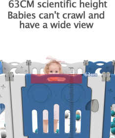 FEELKIDS sklopiva ogradica za bebe sa košem L Sovica Sivo Bela