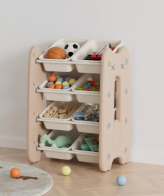 Feelkids sistem za odlaganje igračaka Mačka S 53x38x76cm svetlo Braon