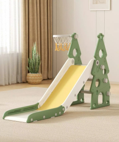 Feelkids dečji tobogan sa košem Forest 143x33x84cm Zelena