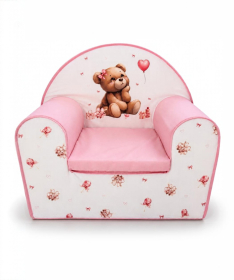 Tri Drugara foteljica za bebe Meda Roze