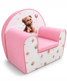 Tri Drugara foteljica za bebe Meda Roze