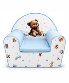 Tri Drugara foteljica za bebe Meda Plava