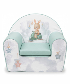 Tri Drugara foteljica za bebe Zeka na motoru mint