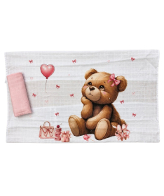Deksi muslin tetra pelena za bebe Meda Roze 80x80 cm - 2 komada