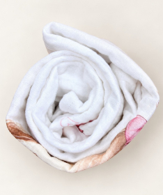 Deksi muslin prekrivač za bebe četvoroslojni Meda roze 120x120cm