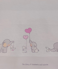 JOY sklopiva podloga za bebe 150x180x1cm Baby zoo - Slončić i zeka