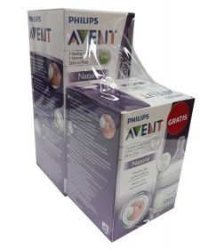 Avent flašica natural 260 ml - Kit + GRATIS flašica natural 60 ml SCF62725/699