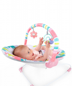Bright Starts Ležaljka za bebe sa vibracijom Flamingo Vibes SKU12228