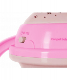 Canpol Babies Muzička vrteška sa projektorom za krevetac za bebe Pink 75/100