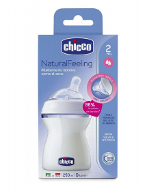 Chicco PP NaturalFeeling flašica za bebe 250ml 2m +