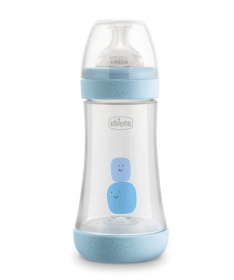 Chicco Perfect 5 plastična flašica za bebe 240ml - Plava