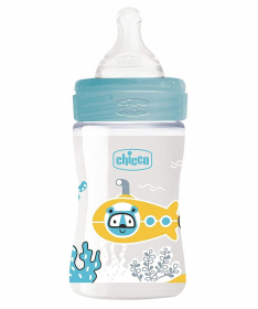 Chicco WB Plastična flašica za bebe 150ml - Plava