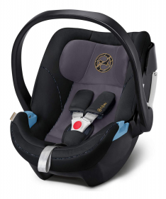 Cybex Priam kolica za bebe + Auto sedište Aton 5 - Deep Black&Matt Black