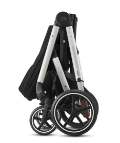 Cybex Balios S Lux kolica za bebe sa sivim ramom - Deep Black