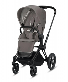Cybex Priam kolica za bebe + Auto sedište Aton 5 - Soho Grey&Matt Black