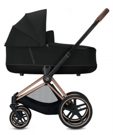Cybex Priam Rosegold kolica za bebe sa Lux Carrycot nosiljkom - Deep Black_1