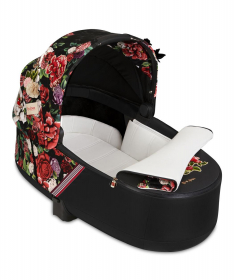 Cybex Priam kolica za bebe + Nosiljka Spring Blossom Dark&RoseGold