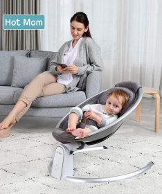 Hot Mom Ljuljaška za bebe sa adapterom za struju BB200 - Grey