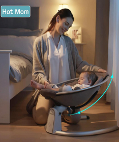 Hot Mom Ljuljaška za bebe sa adapterom za struju BB200 - Grey