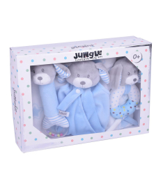 Jungle set ćebe&zvečka&tešilica za bebe Kuce Plave - 31000462