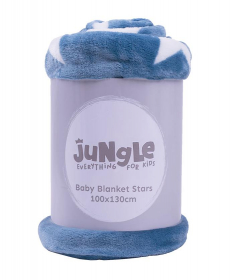 Jungle ćebe za bebe ZVEZDICE Plava 130X100 cm