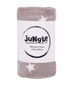 Jungle ćebe za bebe Zvezdice 130x180 cm - Cream