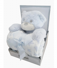 Jungle ćebe za bebe sa plišanom igračkom Plavi Meda - 31000237