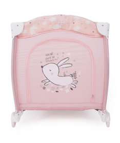 Kikka boo Dolce Sonno Prenosivi krevetac za bebe 2 nivoa - Pink Rabbits