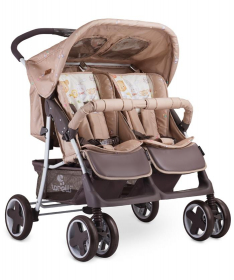 Lorelli Bertoni Kolica za Blizance Beige Bear Party 2019