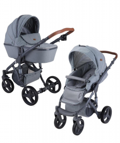 Lorelli Bertoni Kolica za bebe 2 u 1 Rimini Grey - Siva