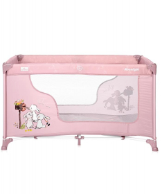Lorelli Bertoni Moonlight Prenosivi krevetac za Bebe 1 Nivo - Beige Rose Rabbits