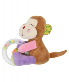 Lorelli Bertoni Plišana Igračka za bebe sa zvečkom Majmunče