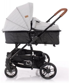 Lorelli Bertoni S-500 kolica za bebe 3 u 1 Grey&Black Cross 2020_2