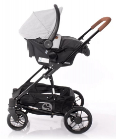 Lorelli Bertoni S-500 kolica za bebe 3 u 1 Grey&Black Cross 2020