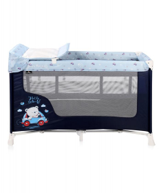Lorelli Bertoni San Remo Prenosivi Krevetac za Bebe 2 Nivoa - Blue Bear