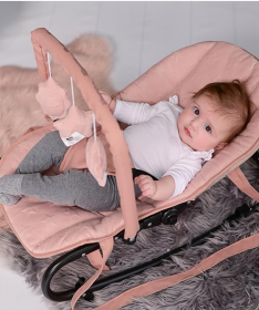 Lorelli Bertoni ležaljka za bebe Rock Star Luxe Frosty Green Stars