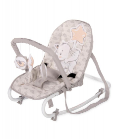 Lorelli Bertoni ležaljka za bebe Rock Stars Grey Elephant
