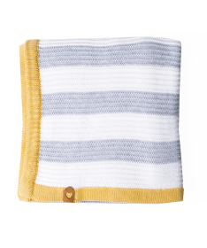 Minky prekrivač za bebe 110x80 cm Žuto&Sivi - 50009123