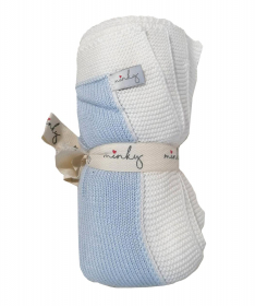 Minky prekrivač za bebe Blue&White AW18/04