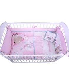 My baby komplet posteljina za bebe Zeka roze - 209002
