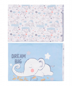 My baby pamučni prekrivač za bebe Mouse&Elephant 2 komada 77x99 cm - 11000792