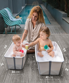 Stokke Flexi Bath kadica za bebe na sklapanje - Transparent Blue