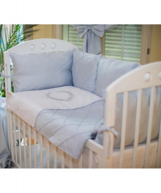 Textil Royal komplet posteljina za krevetac za bebe Plava - 120x60 cm