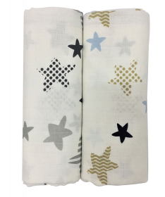 Textil Višenamenska pelena za bebe od muslina plava