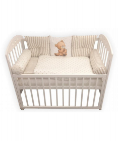 Textil komplet posteljina za krevetac za bebe Piccolino Bež - 120x60 cm