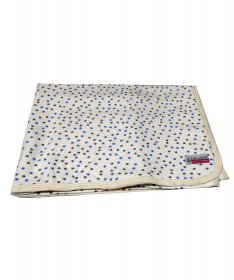 Textil letnji prekrivač interlok Plave&Sive zvezdice 80 X 90 cm