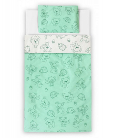 Textil posteljina za bebe Šumsko carstvo Mint - 120x80 cm
