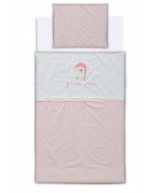 Textil posteljina za krevetac za bebe Slatki snovi roza